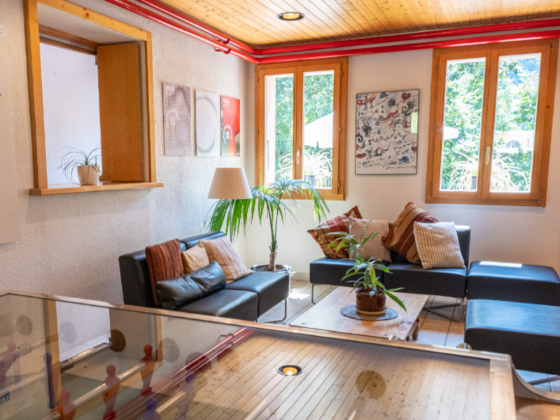 Jugendherberge Château-d’Oex Aufenthaltsraum