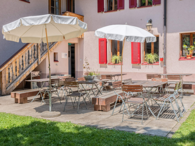 Jugendherberge Château-d’Oex Terrasse