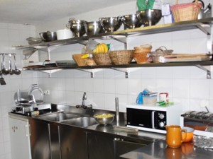 Group accommodation Wildhorn Kitchen