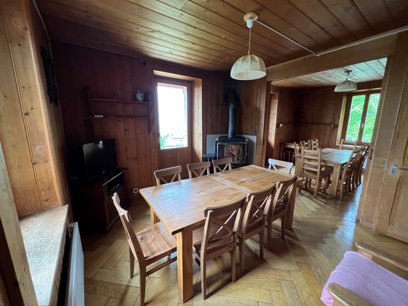 Group accommodation Chalet Beau-Site Dining room