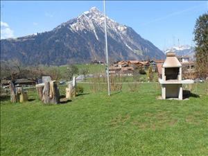 Group accommodation Chalet Aeschi Playing field