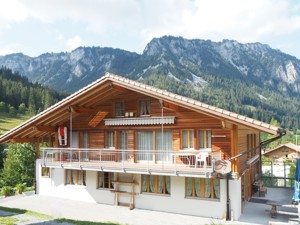 Ferienhaus Eggmatte Hausansicht Sommer