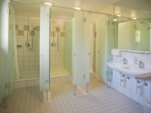 Gästehaus Casa Caltgera Duschen