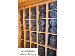 warme Wolldecken sind vorhanden