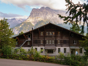Youth Hostel Grindelwald House view summer