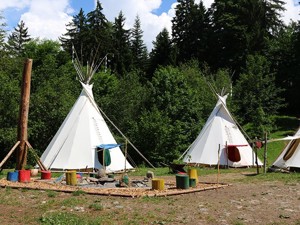 Camping Tipicamp Vue de la maison été