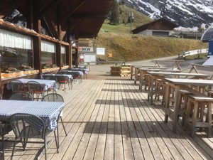 Hôtel de montagne Wiriehorn Terrasse été