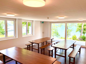 Gruppenhaus BlueTurtle am See Esszimmer