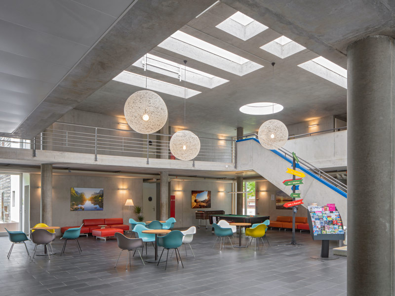 Jugendherberge Lausanne Jeunotel Eingansbereich