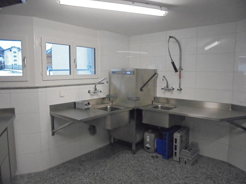 Group accommodation Weideli Industrial kitchen