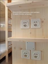 Strom- und USB-Anschlüsse