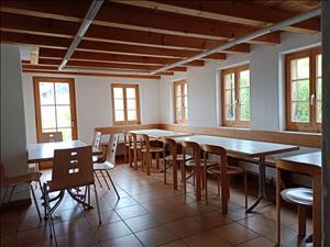 Gruppenhaus Tgesa pravenda Aufenthaltsraum