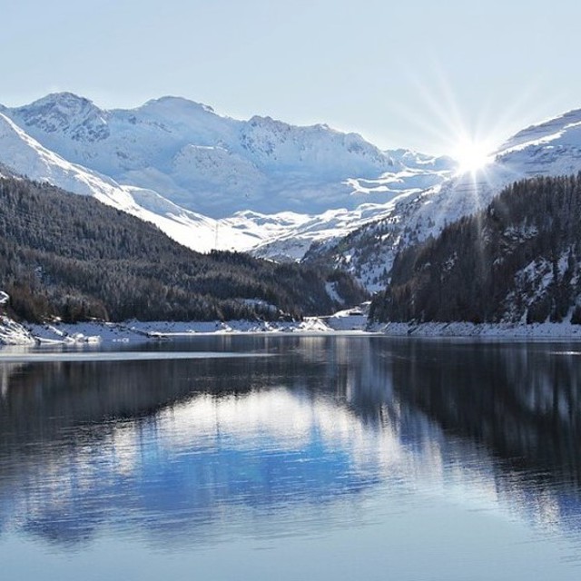 Landschaften im Engadin im Winter
